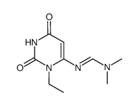 Methanimidamide, N-(3-ethyl-1,2,3,6-tetrahydro-2,6-dioxo-4-pyrimidinyl)-N,N-dimethyl- (9CI)结构式