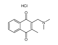 2-<(dimethylamino)methyl>-3-methyl-1,4-naphthoquinone hydrochloride Structure