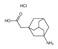 2-(3-氨基金刚烷-1-基)乙酸盐酸盐结构式