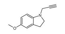 1H-Indole,2,3-dihydro-5-methoxy-1-(2-propynyl)-(9CI) structure