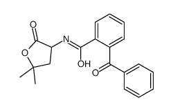 2-benzoyl-N-(5,5-dimethyl-2-oxooxolan-3-yl)benzamide结构式