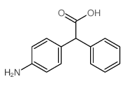 Benzeneacetic acid,4-amino-a-phenyl-结构式