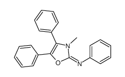 3-methyl-N,4,5-triphenyl-1,3-oxazol-2-imine结构式