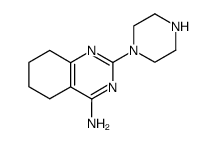 4-amino-2-(1-piperazinyl)-5,6,7,8-tetrahydroquinazoline结构式