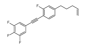 1,2,3-trifluoro-5-[2-(2-fluoro-4-pent-4-enylphenyl)ethynyl]benzene结构式