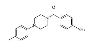 (4-aminophenyl)-[4-(4-methylphenyl)piperazin-1-yl]methanone结构式