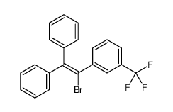 1-(1-bromo-2,2-diphenylethenyl)-3-(trifluoromethyl)benzene Structure