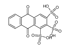 Anthrachinon-1,2,3-trisulfonsaeure结构式