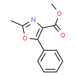 4-Oxazolecarboxylicacid,2-methyl-5-phenyl-,methylester(9CI) Structure