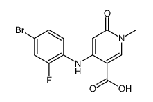 4-(4-bromo-2-fluorophenylamino)-1-methyl-6-oxo-1,6-dihydropyridine-3-carboxylic acid结构式