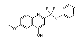 2-[difluoro(phenoxy)methyl]-6-methoxy-1H-quinolin-4-one Structure