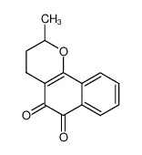 2-Methyl-3,4-dihydro-2H-benzo[h]chromen-5,6-chinon Structure