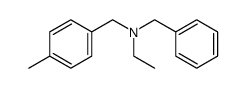 ethyl-benzyl-(4-methyl-benzyl)-amine结构式