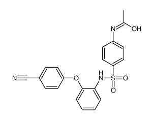 N-[4-[[2-(4-cyanophenoxy)phenyl]sulfamoyl]phenyl]acetamide Structure