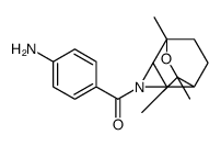 3-(4-Aminobenzoyl)-5,7,7-trimethyl-6-oxa-3-azatricyclo(3.2.2.0(sup 2,4))nonane Structure