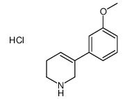 5-(3-methoxyphenyl)-1,2,3,6-tetrahydropyridine,hydrochloride结构式