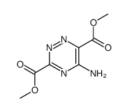 dimethyl 5-amino-1,2,4-triazine-3,6-dicarboxylate结构式