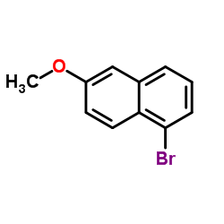 1-Bromo-6-methoxynaphthalene Structure