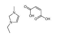 1-ethyl-3-methyl-1,2-dihydroimidazol-1-ium,4-hydroxy-4-oxobut-2-enoate Structure