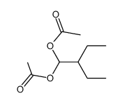1,1-diacetoxy-2-ethyl-butane Structure
