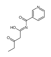 N-(3-oxopentanoyl)pyridine-3-carboxamide结构式