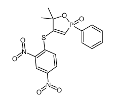 4-(2,4-dinitrophenyl)sulfanyl-5,5-dimethyl-2-phenyl-1,2λ5-oxaphosphole 2-oxide结构式