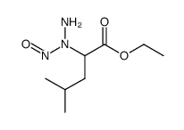 4-methyl-2-(N-nitroso-hydrazino)-valeric acid ethyl ester Structure