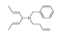 (2E,5E)-N-benzyl-N-(but-3-en-1-yl)hepta-2,5-dien-4-amine结构式