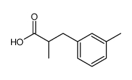 α-methyl-β-(3-methylphenyl)propionic acid结构式