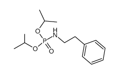 diisopropyl N-(2-phenylethyl)-phosphoramidate结构式