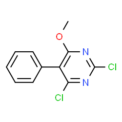 2,4-DICHLORO-6-METHOXY-5-PHENYL-PYRIMIDINE结构式