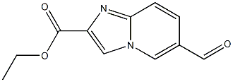 6-Formyl-imidazo[1,2-a]pyridine-2-carboxylic acid ethyl ester Structure