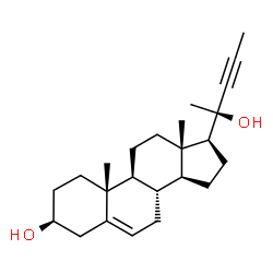 20-(1-propynyl)-5-pregnen-3,20-diol结构式