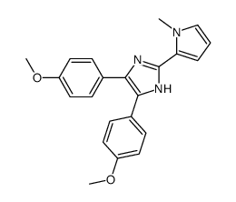 4,5-Bis(4-methoxyphenyl)-2-(1-methylpyrrol-2-yl)imidazole结构式