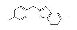 5-methyl-2-[(4-methylphenyl)methyl]-1,3-benzoxazole Structure