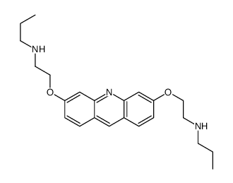 N-[2-[6-[2-(propylamino)ethoxy]acridin-3-yl]oxyethyl]propan-1-amine结构式