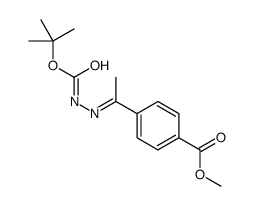 (Z)-tert-butyl 2-(1-(4-(Methoxycarbonyl)phenyl)ethylidene)hydrazinecarboxylate Structure