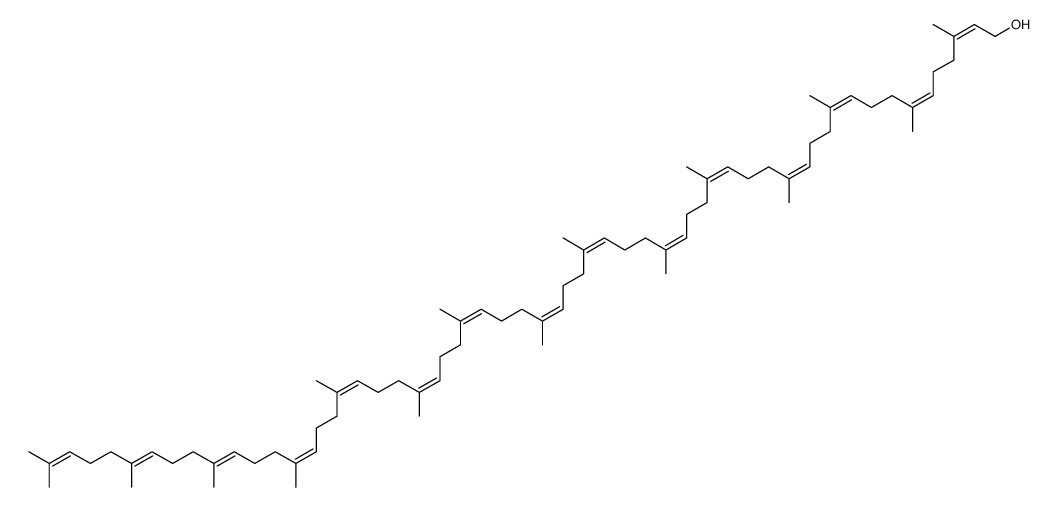 (Z,Z,Z,Z,Z,Z,Z,Z,Z,Z,Z,Z,E,E)-pentadecaprenol Structure