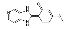 6-(1,3-dihydroimidazo[4,5-c]pyridin-2-ylidene)-3-methylsulfanylcyclohexa-2,4-dien-1-one结构式
