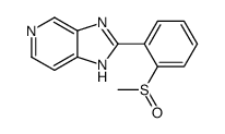 2-(2-methylsulfinylphenyl)-3H-imidazo[4,5-c]pyridine结构式