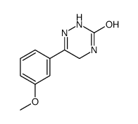 6-(3-methoxyphenyl)-4,5-dihydro-2H-1,2,4-triazin-3-one结构式
