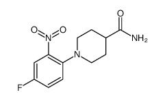 1-(4-FLUORO-2-NITROPHENYL)PIPERIDINE-4-CARBOXAMIDE结构式