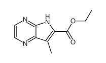 ethyl 7-methyl-5H-pyrrolo[2,3-b]pyrazine-6-carboxylate结构式