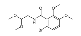 6-bromo-N-(2,2-dimethoxyethyl)-2,3-dimethoxybenzamide Structure