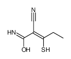 2-cyano-3-sulfanylpent-2-enamide结构式