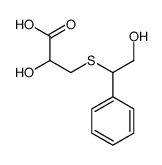 2-hydroxy-3-(2-hydroxy-1-phenylethyl)sulfanylpropanoic acid Structure