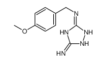 3-N-[(4-methoxyphenyl)methyl]-1H-1,2,4-triazole-3,5-diamine Structure