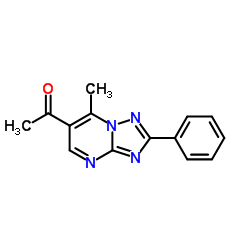 1-(7-Methyl-2-phenyl[1,2,4]triazolo[1,5-a]-pyrimidin-6-yl)ethanone结构式