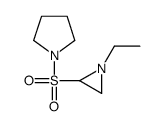 1-(1-ethylaziridin-2-yl)sulfonylpyrrolidine Structure