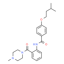 4-(3-Methylbutoxy)-N-{2-[(4-methyl-1-piperazinyl)carbonyl]phenyl}benzamide picture